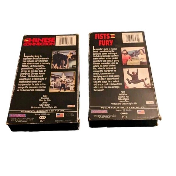 The Chinese Connection, & Fists of Fury (VHS, 1993), Both Starring Bruce Lee - Picture 6 of 10